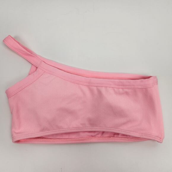 L*Space Axel Bikini Top in Pink One Shoulder Size Medium NWT - Picture 2 of 4